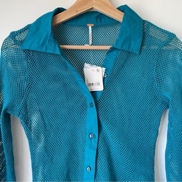 NEW Free People Siggi Button Down Shirt - Picture 7 of 12